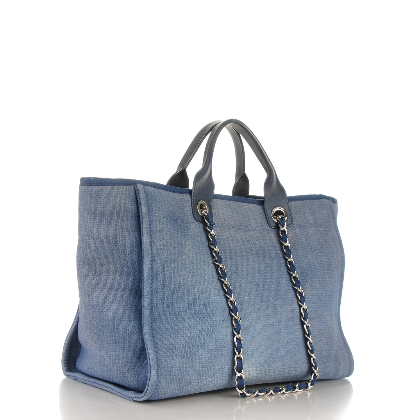Canvas Large Deauville Tote Denim Blue
