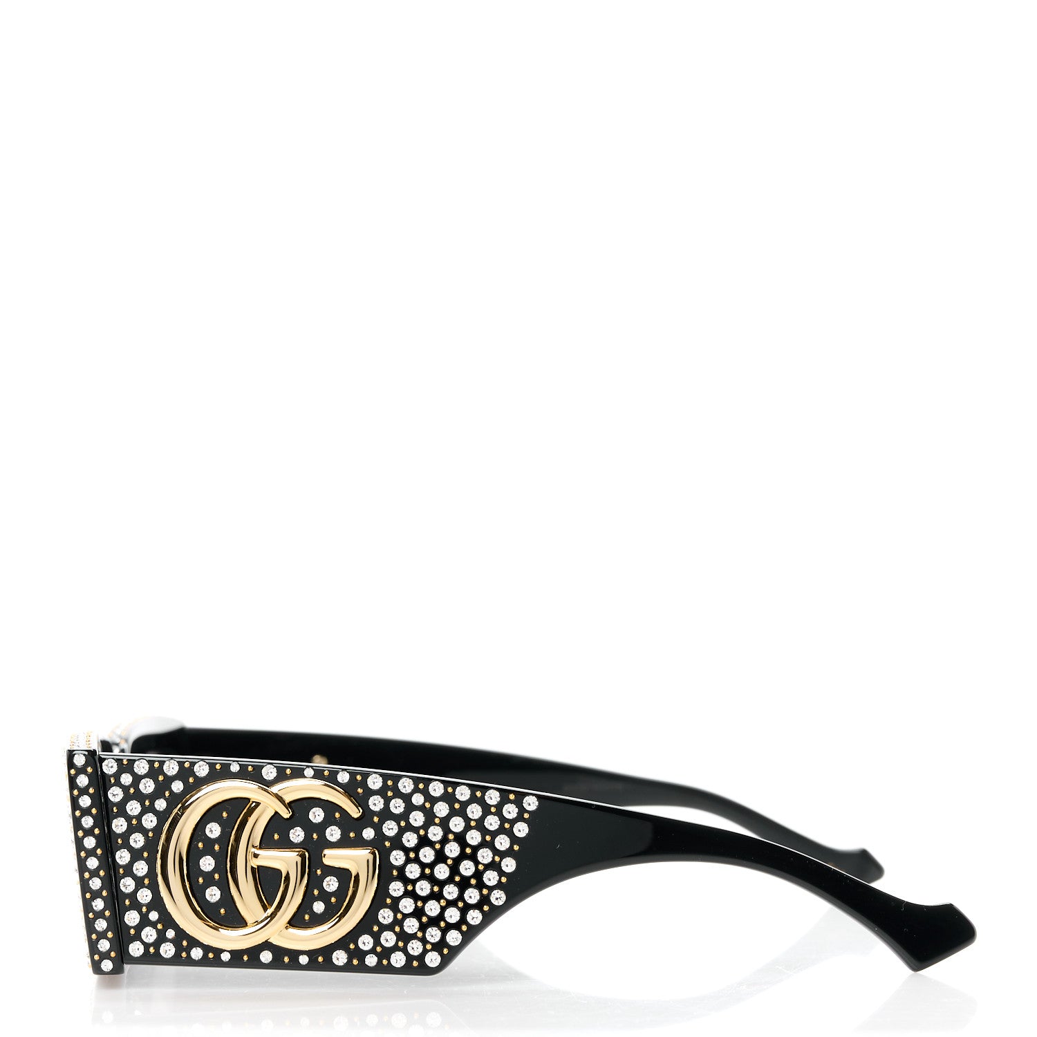 Gucci Acetate Crystal Studded Sunglasses GG1425S Black 3 of 9