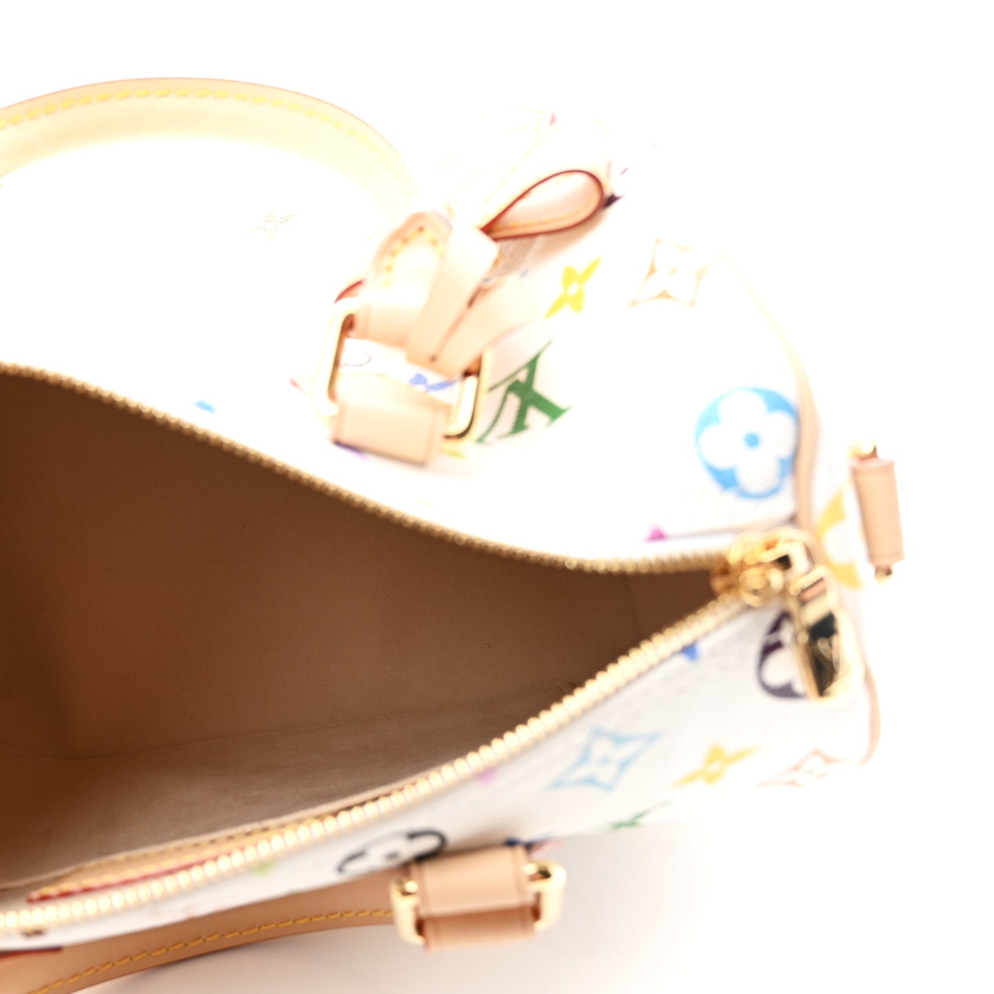 LV X TM Monogram Multicolor Speedy Bandouliere 25 White