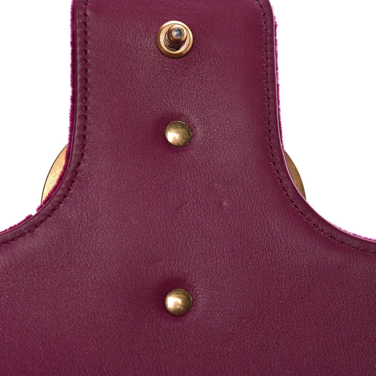 Velvet Matelasse Medium GG Marmont Shoulder Bag Fuchsia Violet Cyclamen