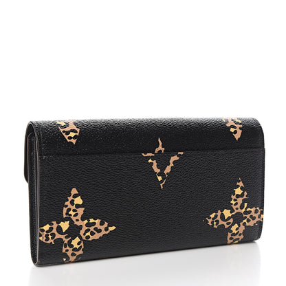 Louis Vuitton Monogram Giant Jungle Sarah Wallet Black 2 of 7