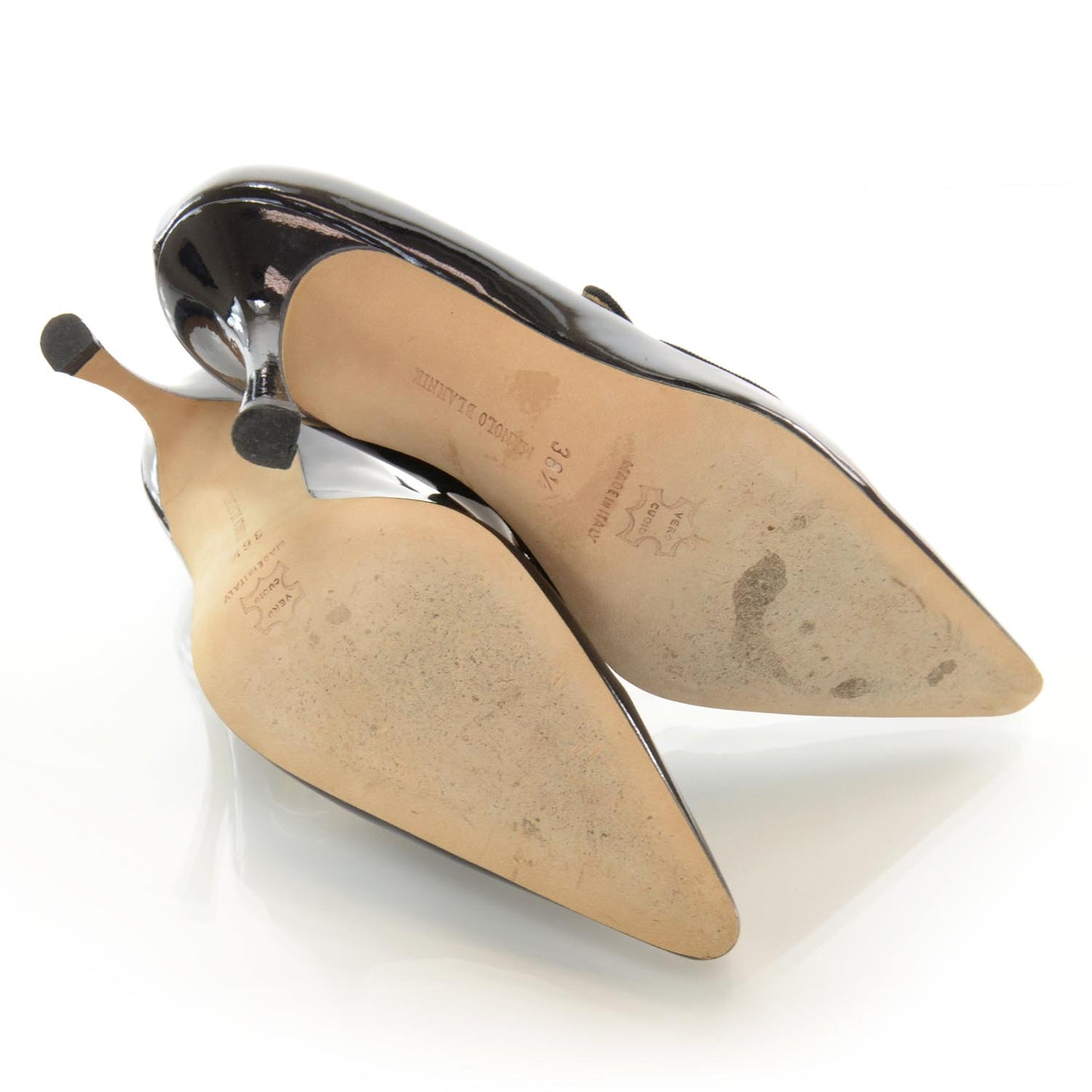 MANOLOBLAHNIKPatentMaryJanePumps36.5