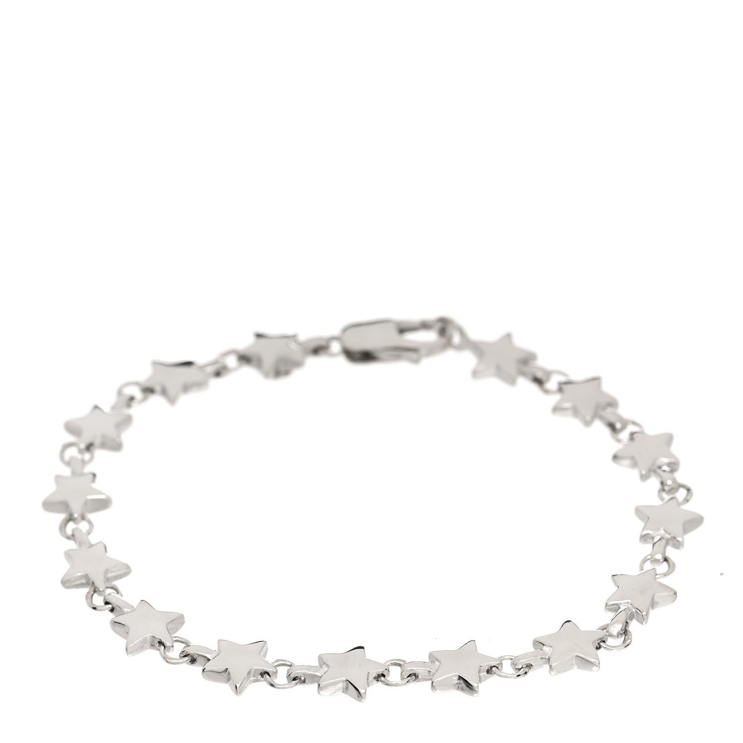Tiffany Sterling Silver Chain of Stars Bracelet 1 of 3