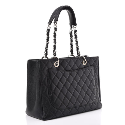 Chanel Caviar Quilted Grand Shopping Tote GST Black 3 of 8