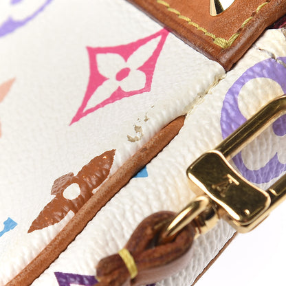 Louis Vuitton Monogram Multicolor Pochette Accessories White 11 of 17