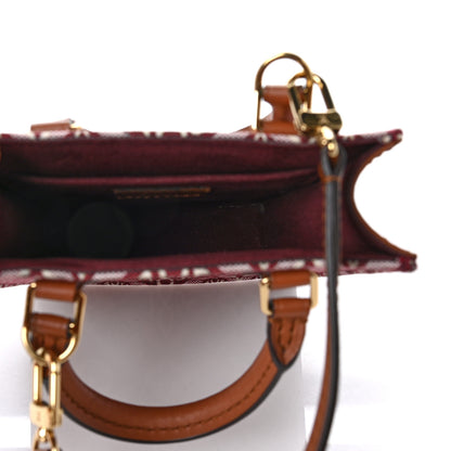 Louis Vuitton Jacquard Since 1854 Petit Sac Plat Bordeaux 5 of 8