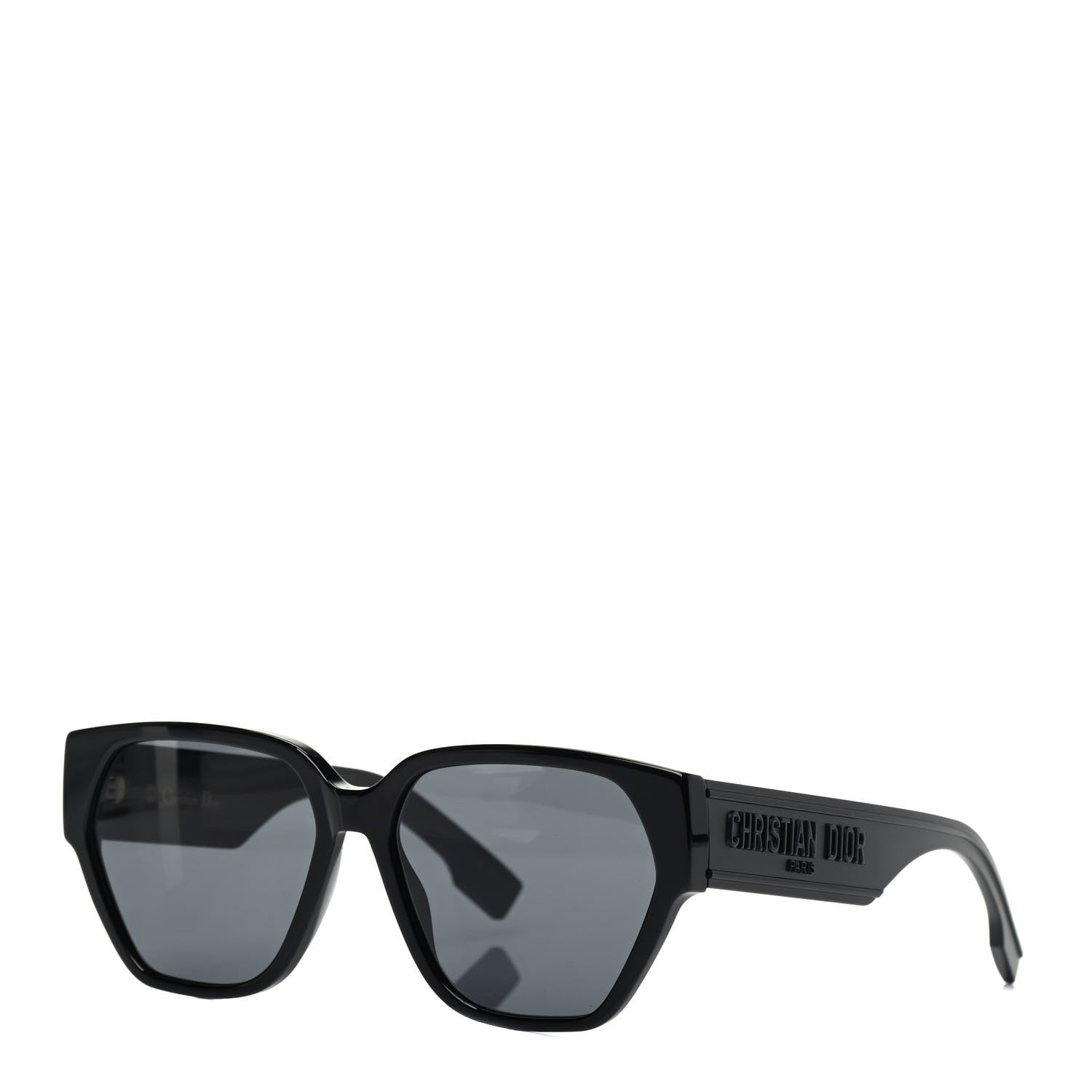 Christian Dior Acetate Square DiorID1 Sunglasses Black 1 of 6