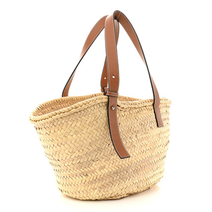 Loewe Raffia Basket Tote Bag Natural Tan 3 of 12