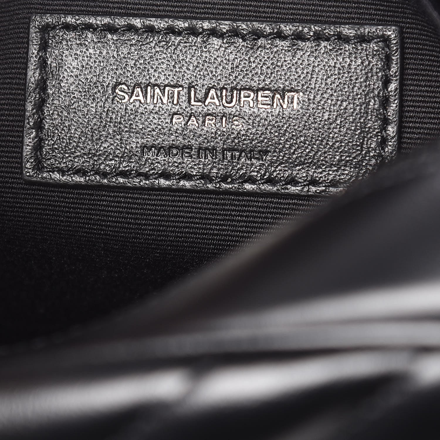 Saint Laurent Calfskin Matelasse Monogram Lou Camera Bag Black 6 of 9