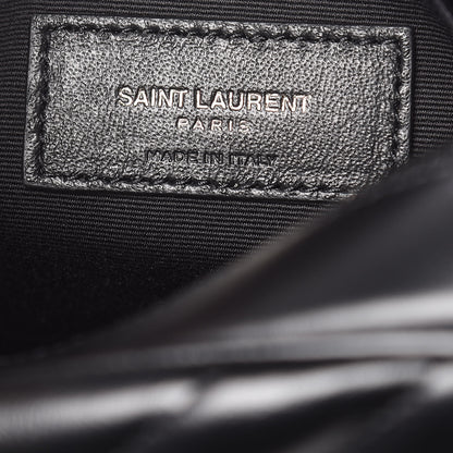 Saint Laurent Calfskin Matelasse Monogram Lou Camera Bag Black 6 of 9