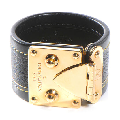 Louis Vuitton Suhali S Lock Bracelet Black 1 of 6