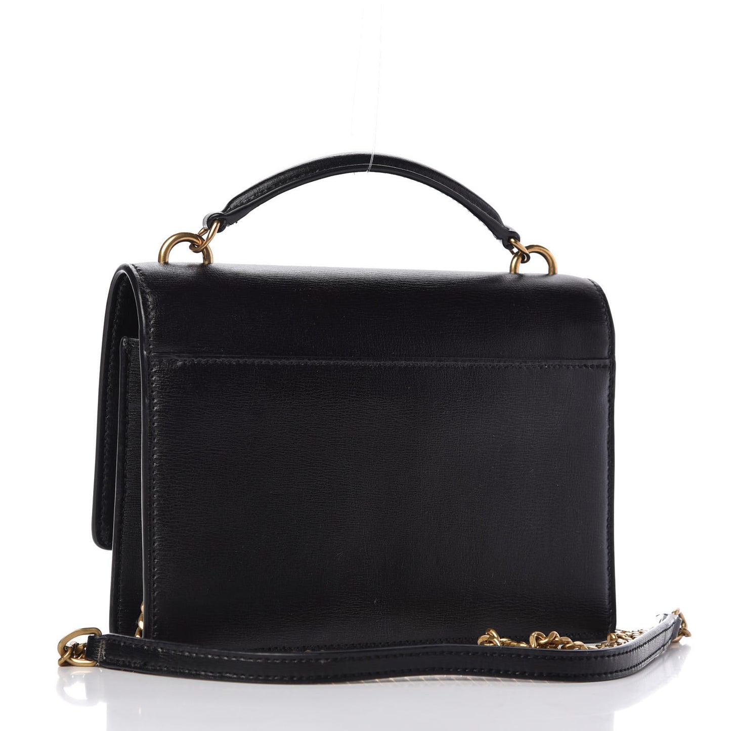 Calfskin Monogram Sunset Chain Wallet Black
