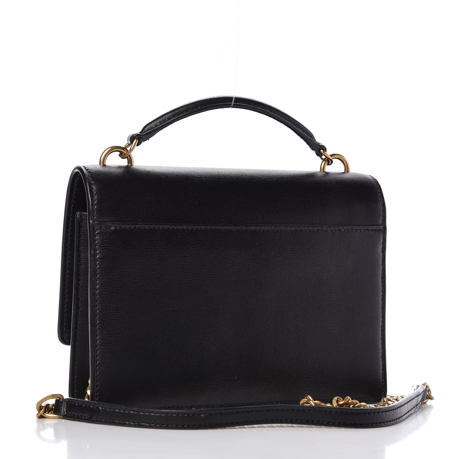 Saint Laurent Calfskin Monogram Sunset Chain Wallet Black 3 of 10