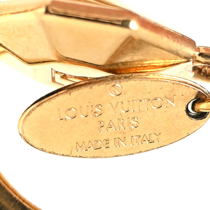 Louis Vuitton Metal LV Facettes Bag Charm Key Holder Gold 3 of 4