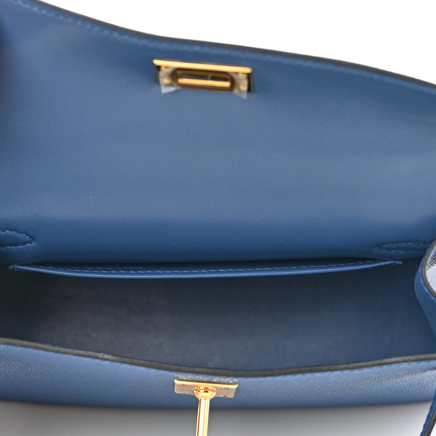 Epsom Mini Kelly Sellier 20 Bleu Agate