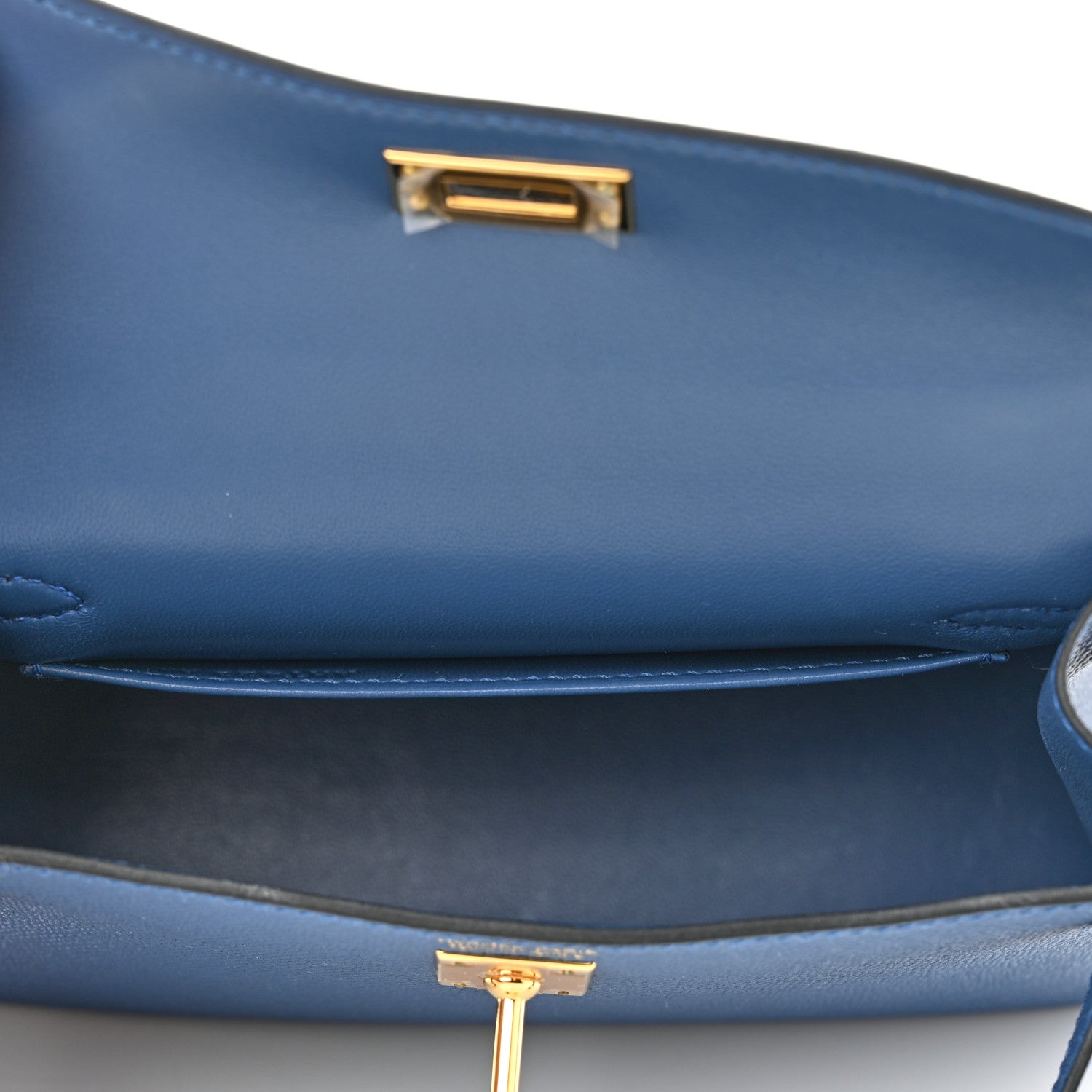 Hermes Epsom Mini Kelly Sellier 20 Bleu Agate 5 of 12