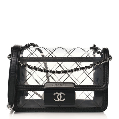 Chanel PVC Lambskin Quilted Mini Beauty Lock Flap Black 1 of 13