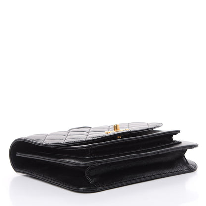 Chanel Calfskin Caviar Quilted Chain Handle Flap Black 4 of 12