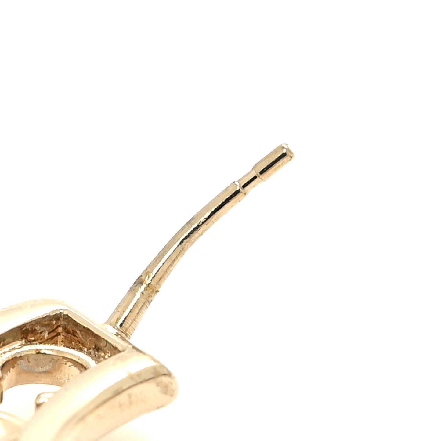 Crystal Pearl Bow-tiful CC Hoop Earrings Gold