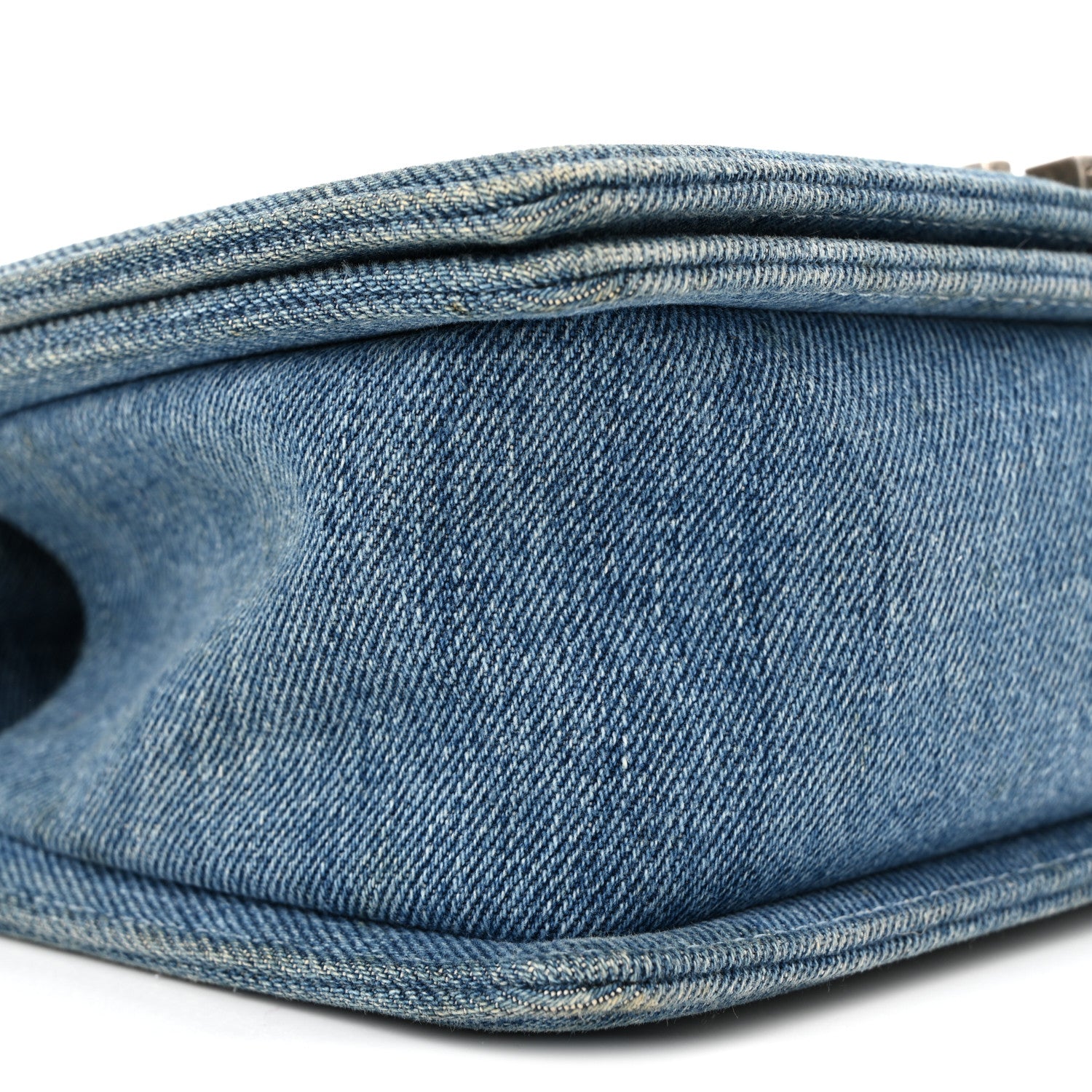 Chanel Denim Quilted Medium Boy Flap Blue 9 of 10