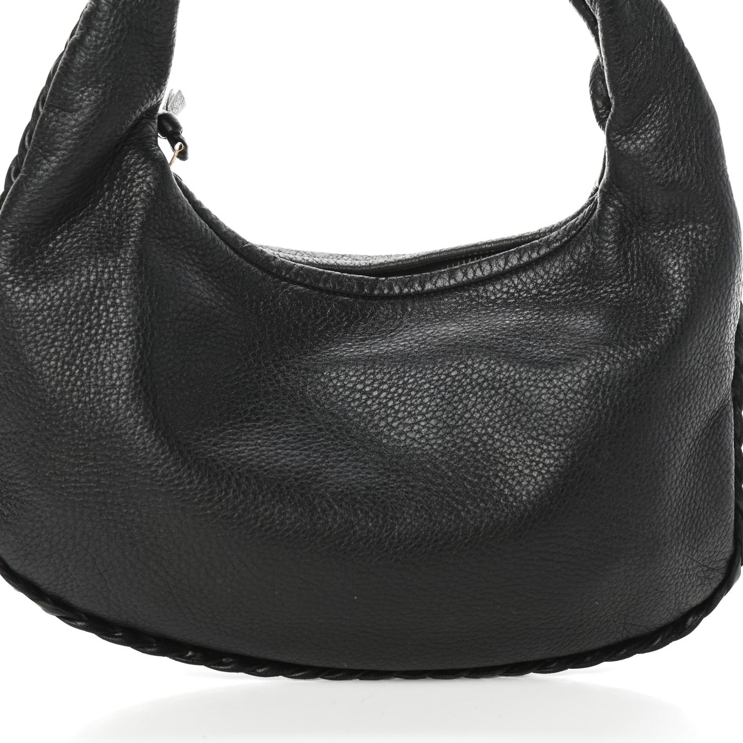 Cervo Braided Mini Veneta Hobo Black