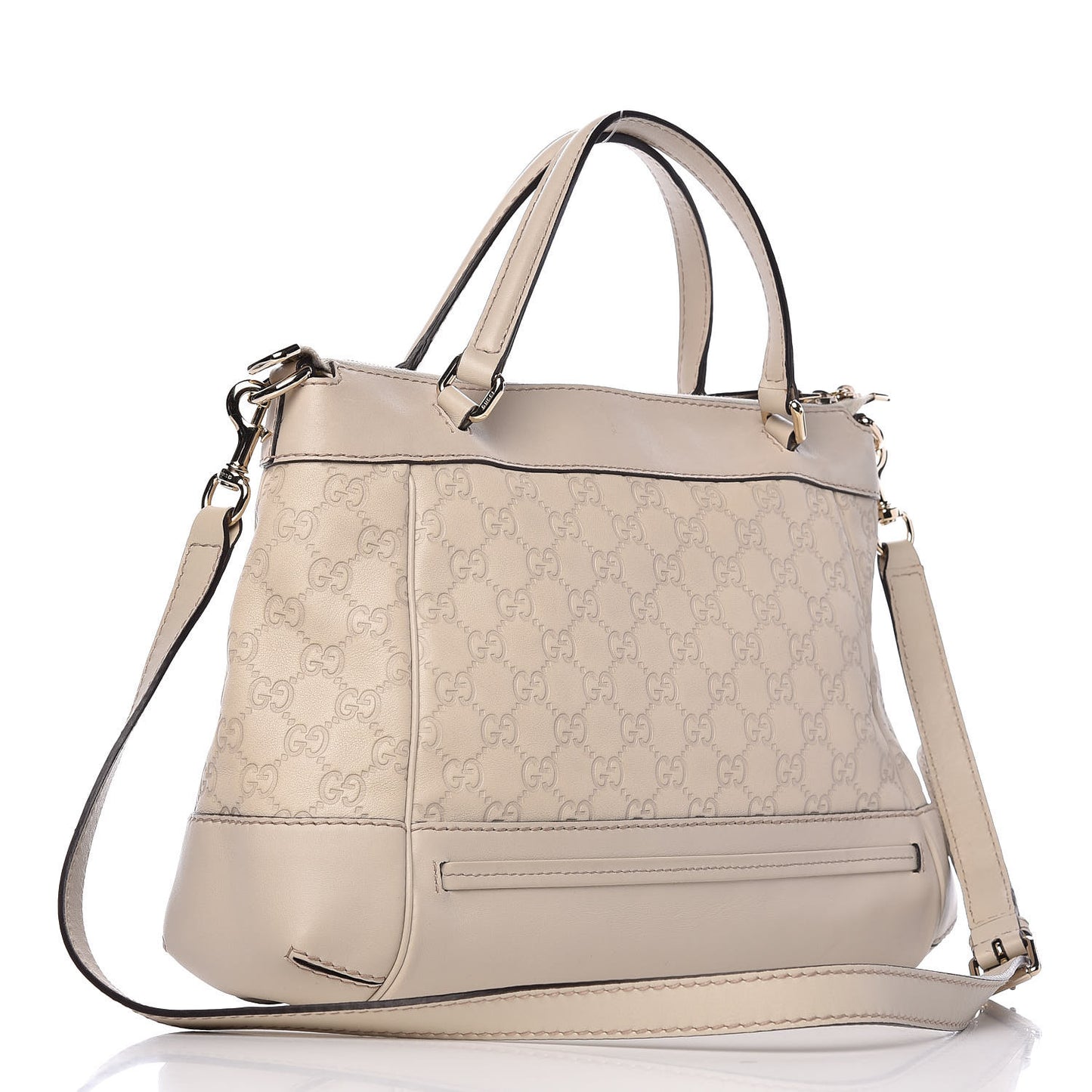 Guccissima Mayfair Top Handle Satchel Off White