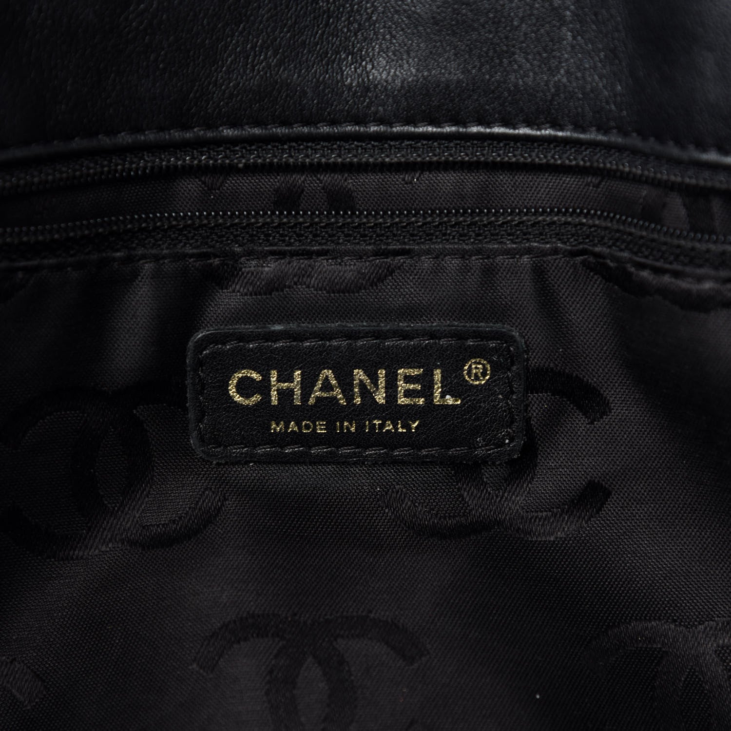 Chanel Calfskin Contrast Stitch Surpique Tote Black 13 of 15