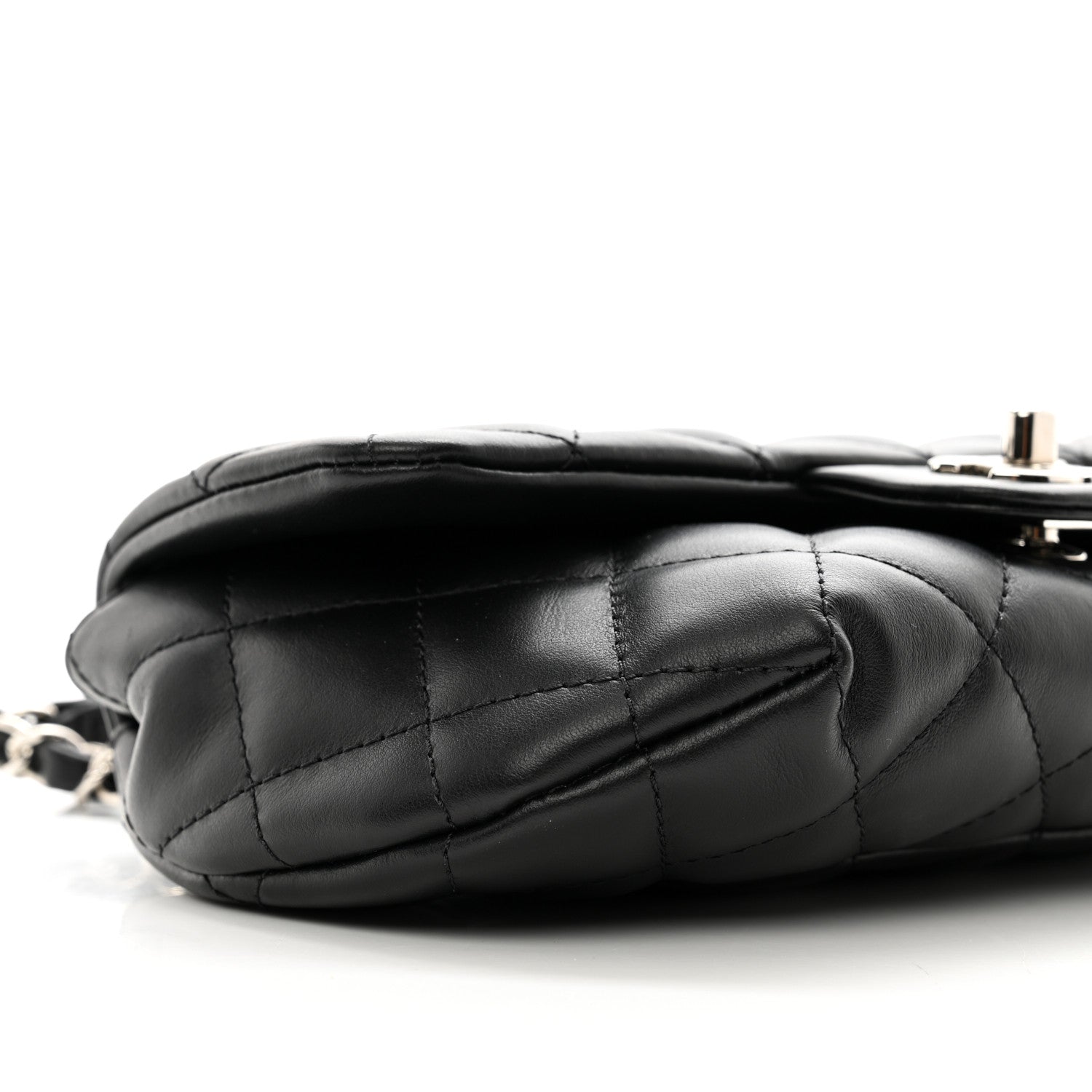 Chanel Calfskin Quilted CC Uniform Flap Belt Bag Black 8 of 9