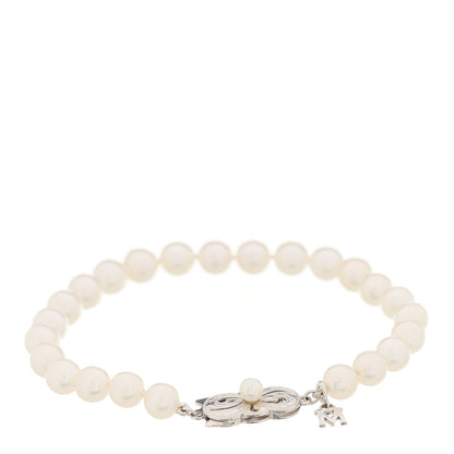 Mikimoto 18K White Gold Akoya Pearl 6-6.5mm Strand Bracelet 2 of 4