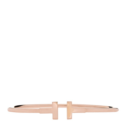 Tiffany 18K Rose Gold T Wire Bracelet 1 of 3