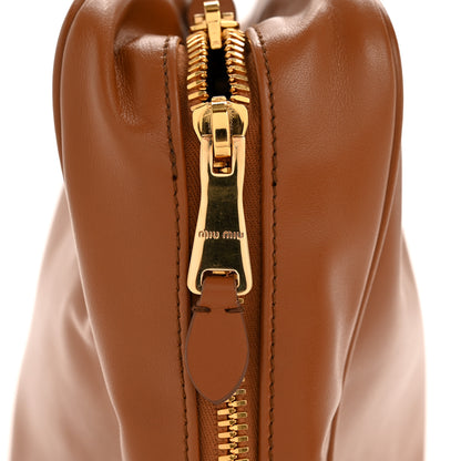 Miu Miu Soft Calf Softy Large Beau Top Handle Bag Cognac 12 of 13
