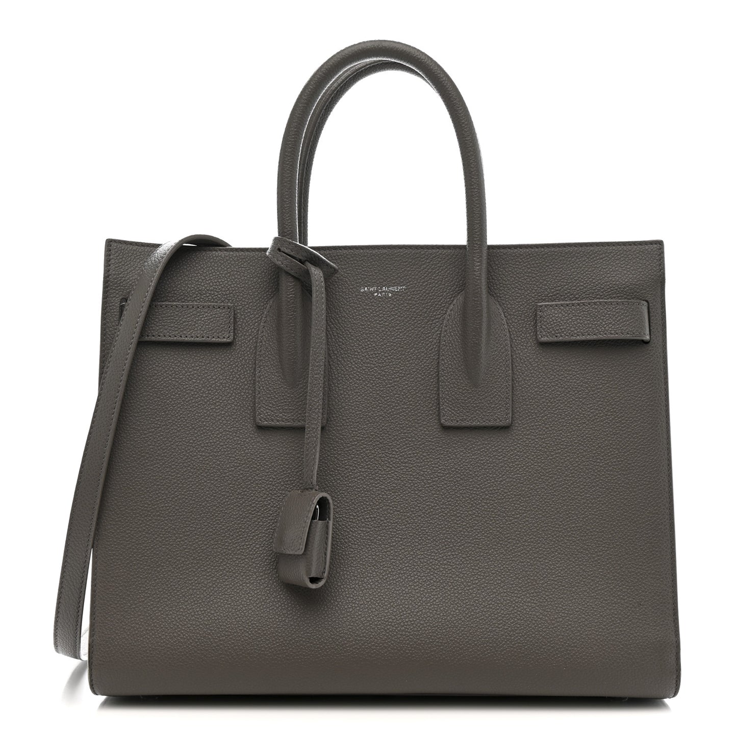 Grained Calfskin Small Sac De Jour Fog