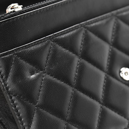 Chanel Lambskin Quilted Wallet On Chain WOC Black 11 of 11