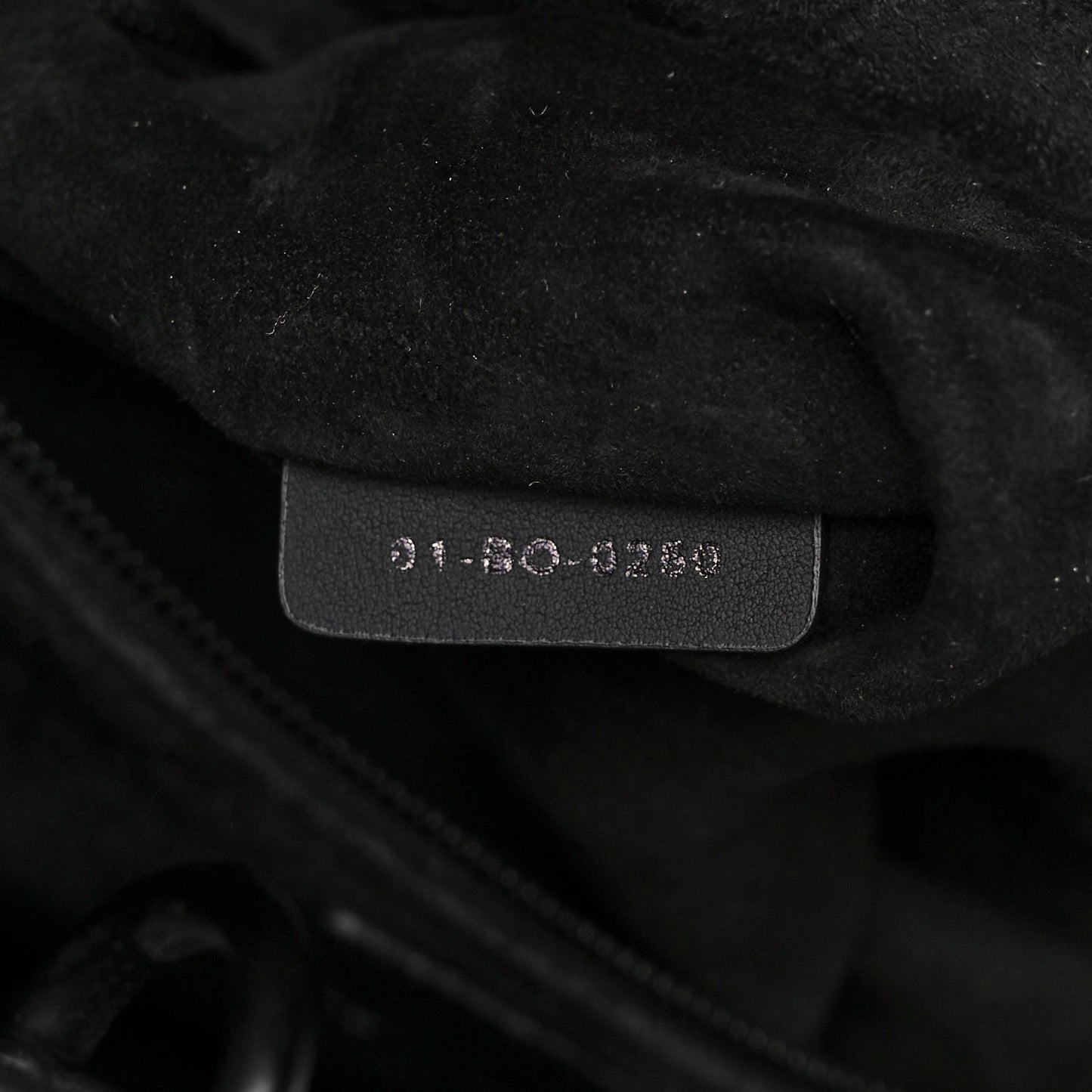 Ultra Matte Calfskin Cannage Large Lady Dior Black