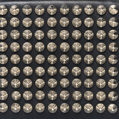 Christian Louboutin Calfskin Spiked Bi-Fold Wallet Black 9 of 11