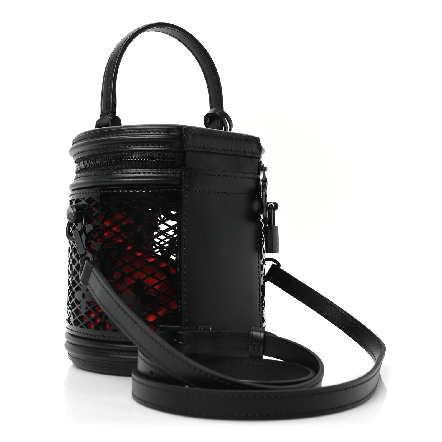 Louis Vuitton Patent Calfskin Laced Monogram Cannes Black 3 of 9