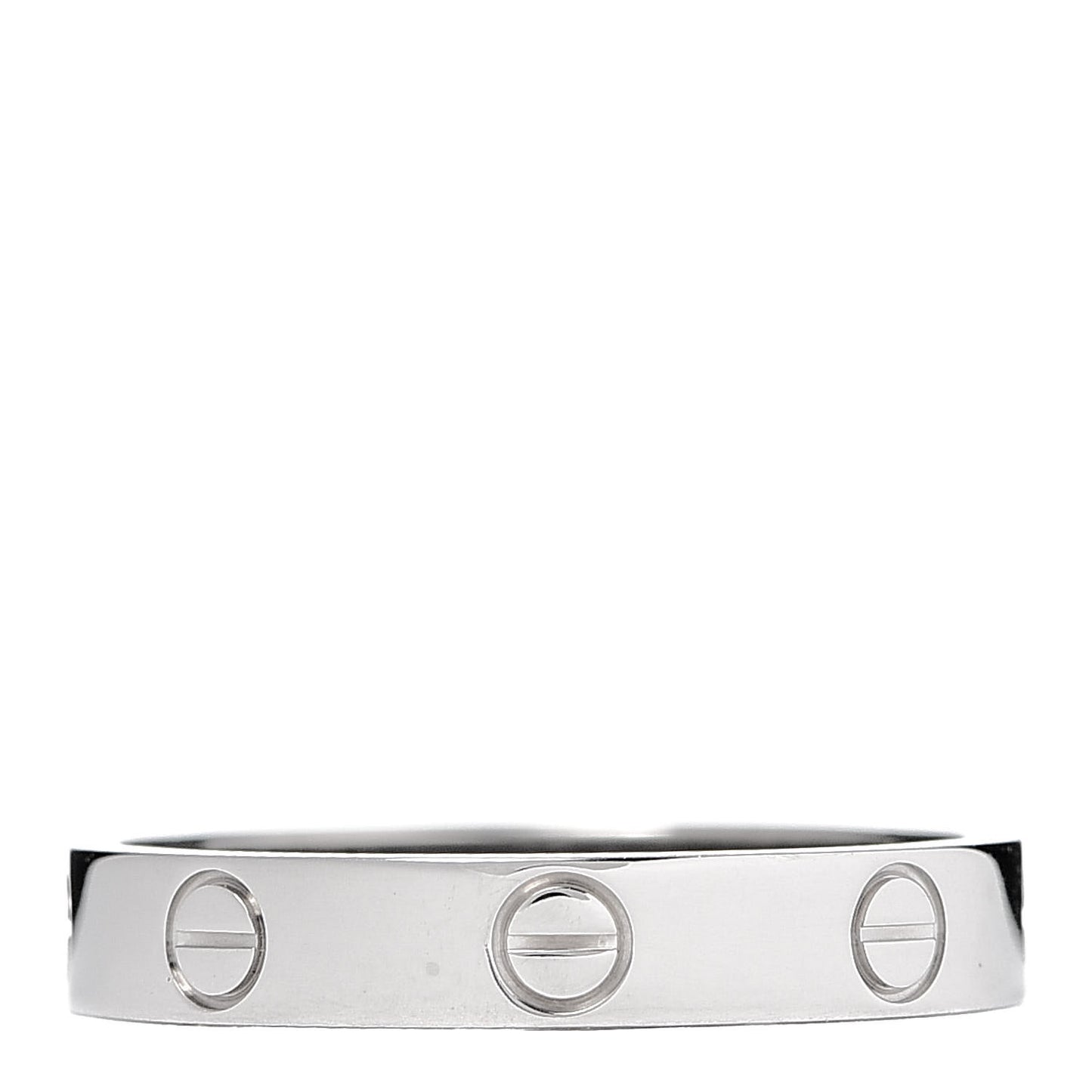 18K White Gold 3.5mm LOVE Wedding Band Ring 56 7.5