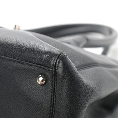 Chanel Calfskin Small Cerf Executive Shopper Tote Black 10 of 18