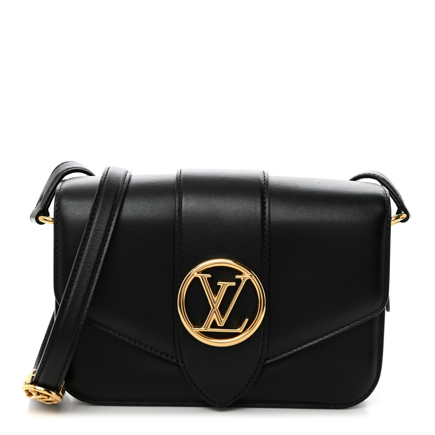 Louis Vuitton Smooth Calfskin LV Pont 9 Black 1 of 10