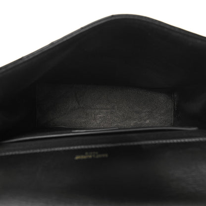 Saint Laurent Patent Matelasse Monogram Large Vicky Chain Bag Black 5 of 11
