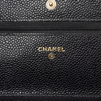 Chanel Caviar Quilted Wallet On Chain WOC Black 6 of 9