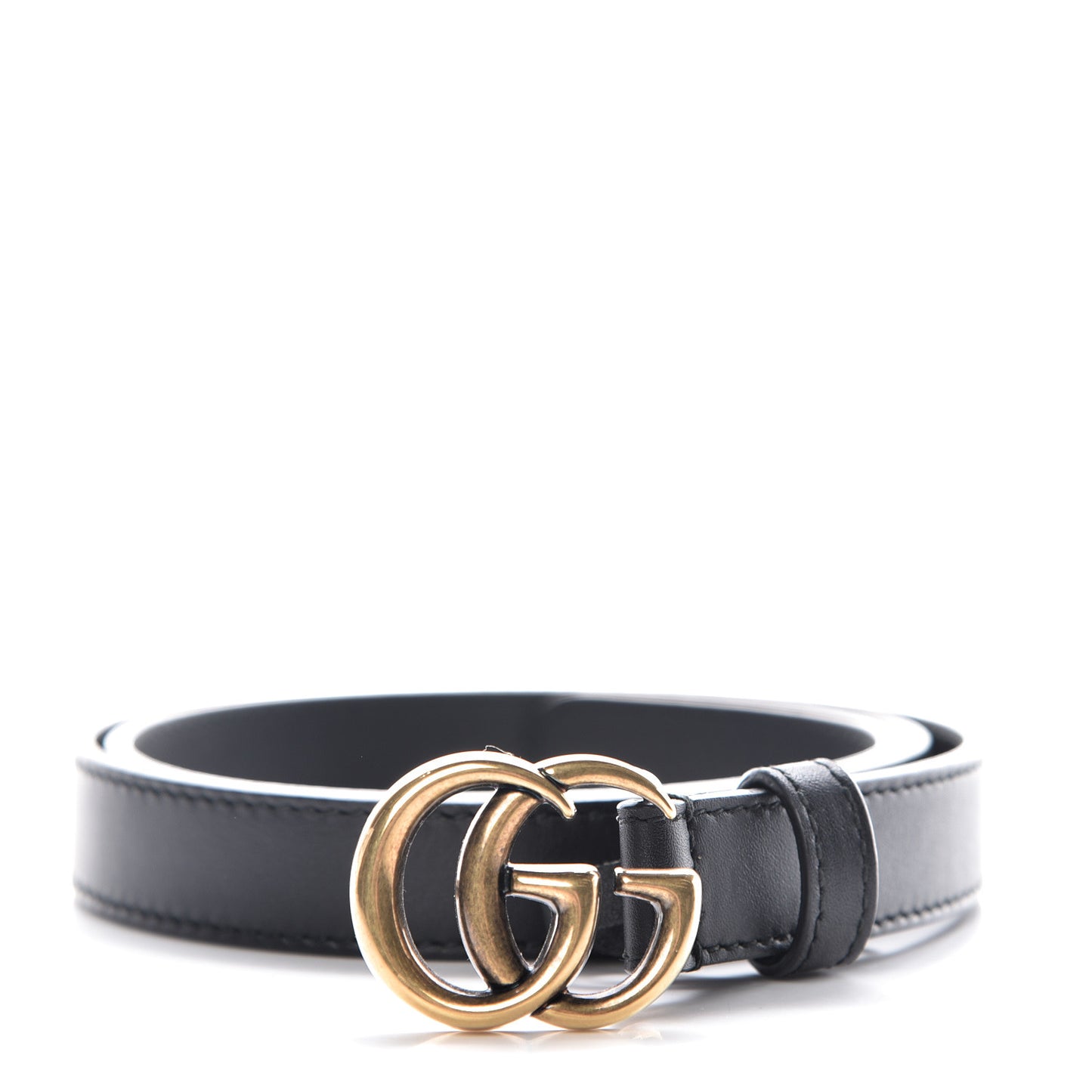 Calfskin Double G 20mm Belt 75 30 Black
