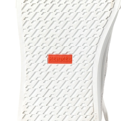 Hermes Calfskin Deep Sneakers 40 White Multicolor 7 of 9