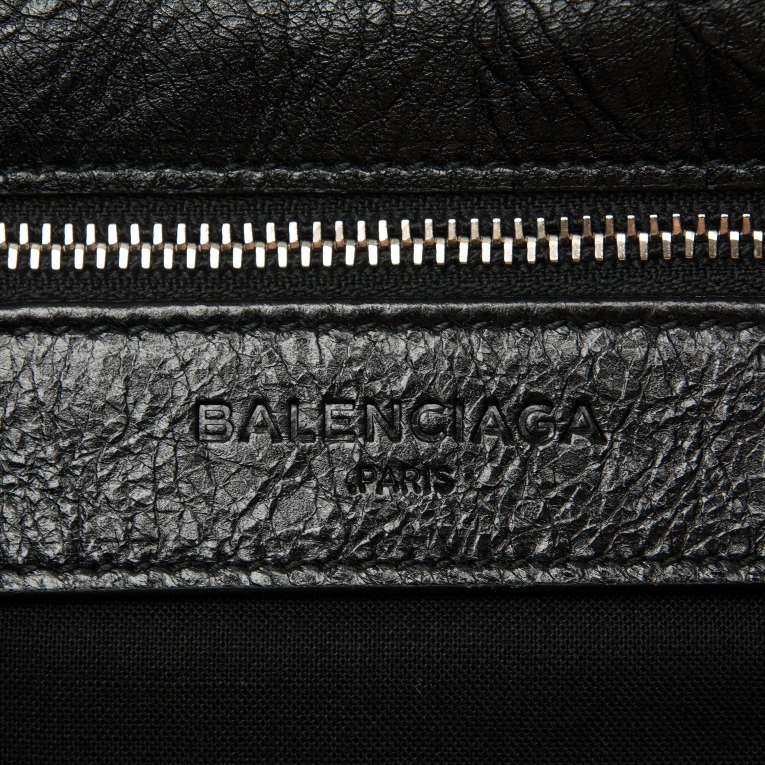 Balenciaga Agneau Classic Silver Hardware Envelope Strap Clutch Black 6 of 7