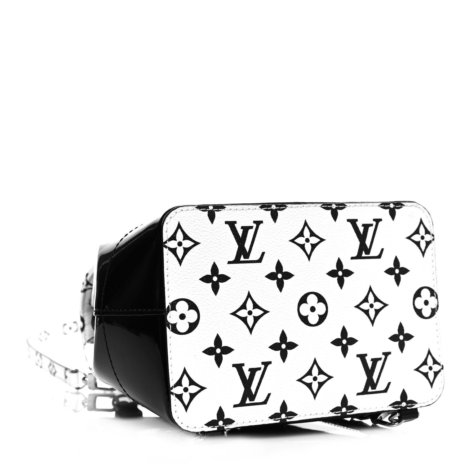 Louis Vuitton Patent Monogram Hot Springs Backpack Black White 7 of 17