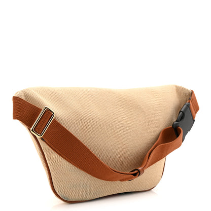 Gucci Vintage Canvas Web Belt Bag Sand Cuir 2 of 9