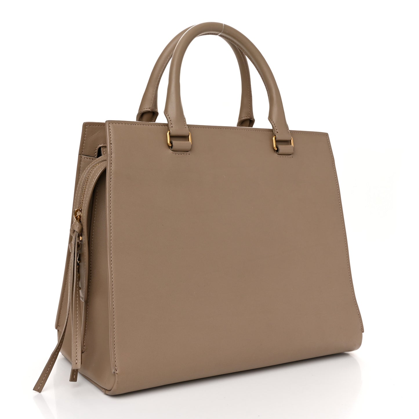 Smooth Calfskin Medium East Side Tote Beige