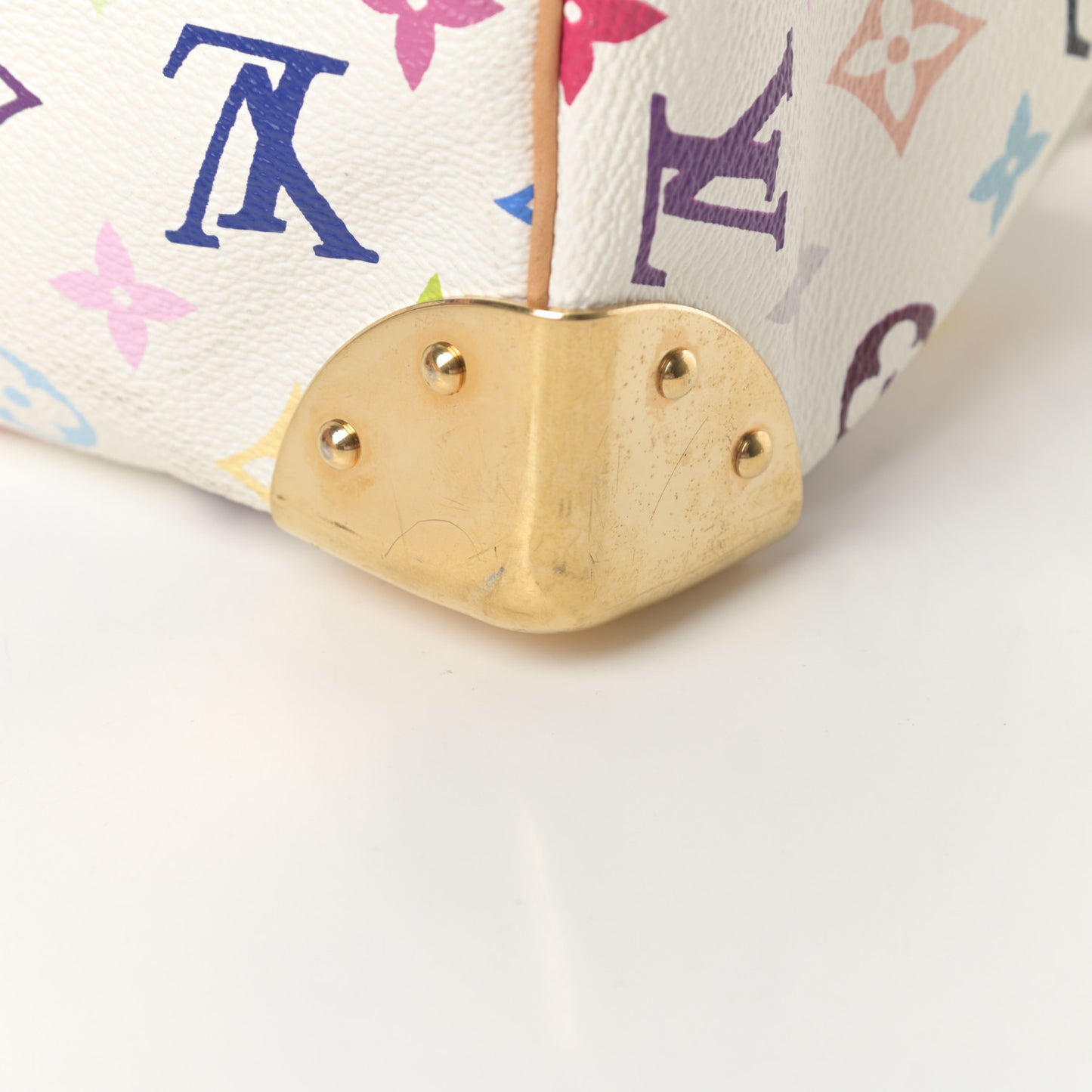 Monogram Multicolor Speedy 30 White