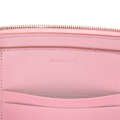 Celine Lambskin Bi-Color Solo Clutch Pouch Pale Pink Espresso 7 of 8