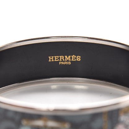 Hermes Enamel Printed Cachemire de Tamara Wide Bracelet 65 5 of 5